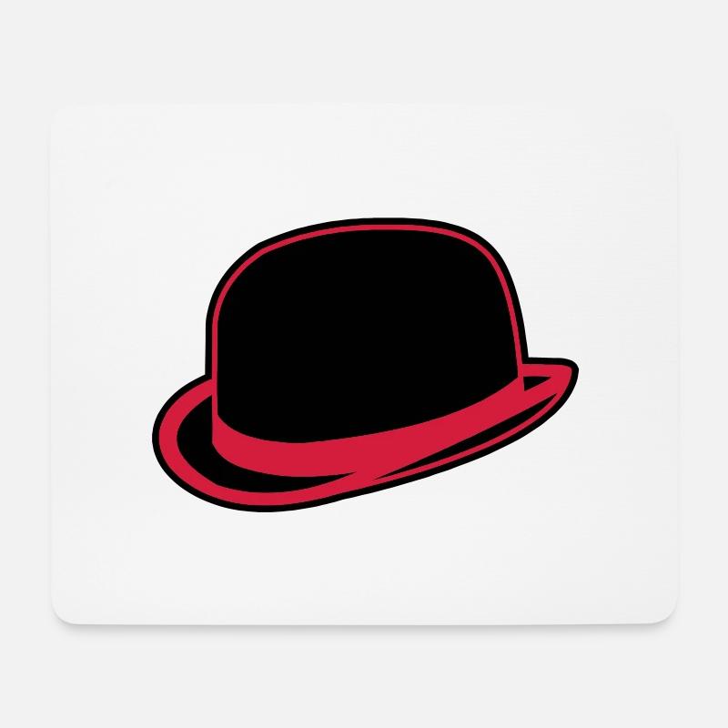 Horrorshow Orange Bowler Hat Melone Hut Clown Alex - Mousepad (Querformat) - Weiß