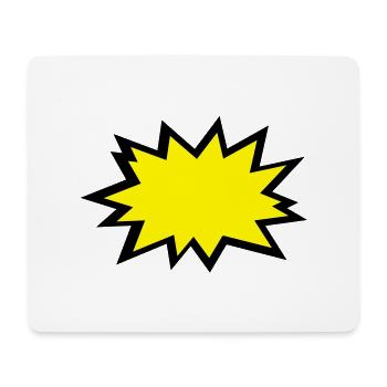 kapow - Tapis de souris (format paysage) - blanc - Devant