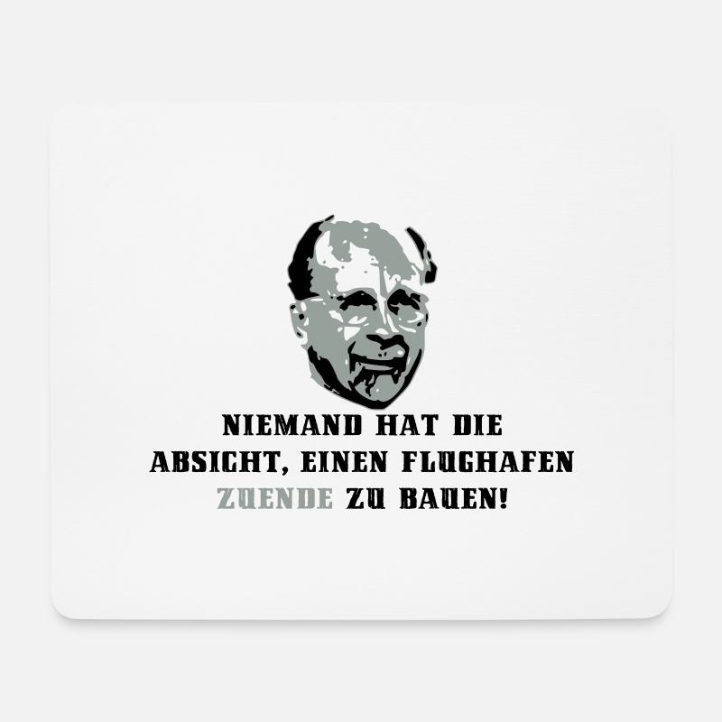 Flughafen Berlin - Mousepad (Querformat) - Weiß