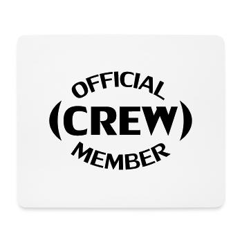 Crew Member - Tapis de souris (format paysage) - blanc - Devant