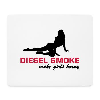 DIESEL SMOKE MAKE HORNY - Tapis de souris (format paysage) - blanc - Devant