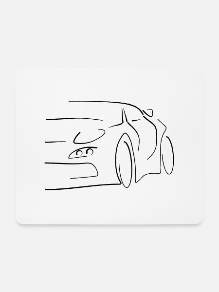 Tuning - Mousepad (Querformat) - Weiß
