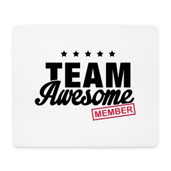 team_awesome_member_f2 - Mouse Pad (horizontal) - white - Front