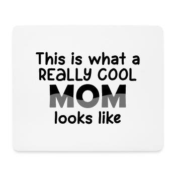 Maman vraiment cool - Tapis de souris (format paysage) - blanc - Devant