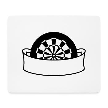 Darts Board Banner - Mousepad (Querformat) - Weiß - Vorne