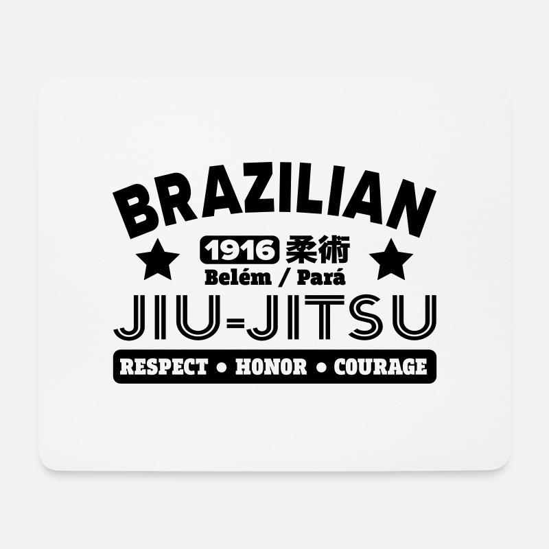 Brazilian jiu-jitsu - Mouse Pad (horizontal) - white