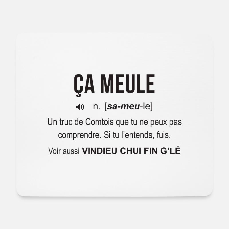 ca meule Franche Comté - Tapis de souris (format paysage) - blanc