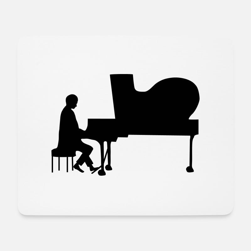 pianist - Mouse Pad (horizontal) - white