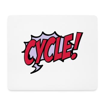 cycle - Mouse Pad (horizontal) - white - Front