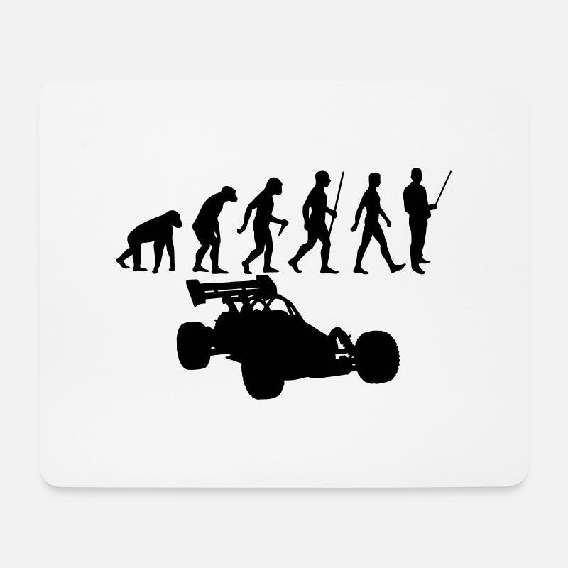 Evolution rc car - Mousepad (Querformat) - Weiß