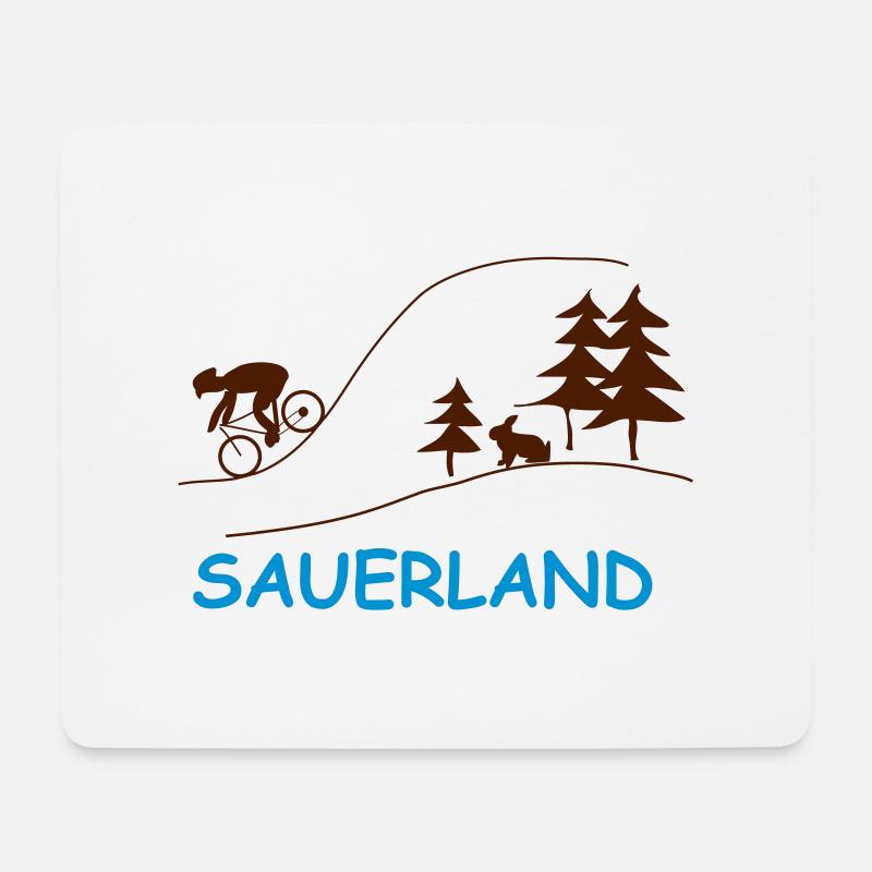 sauerland - Mousepad (Querformat) - Weiß