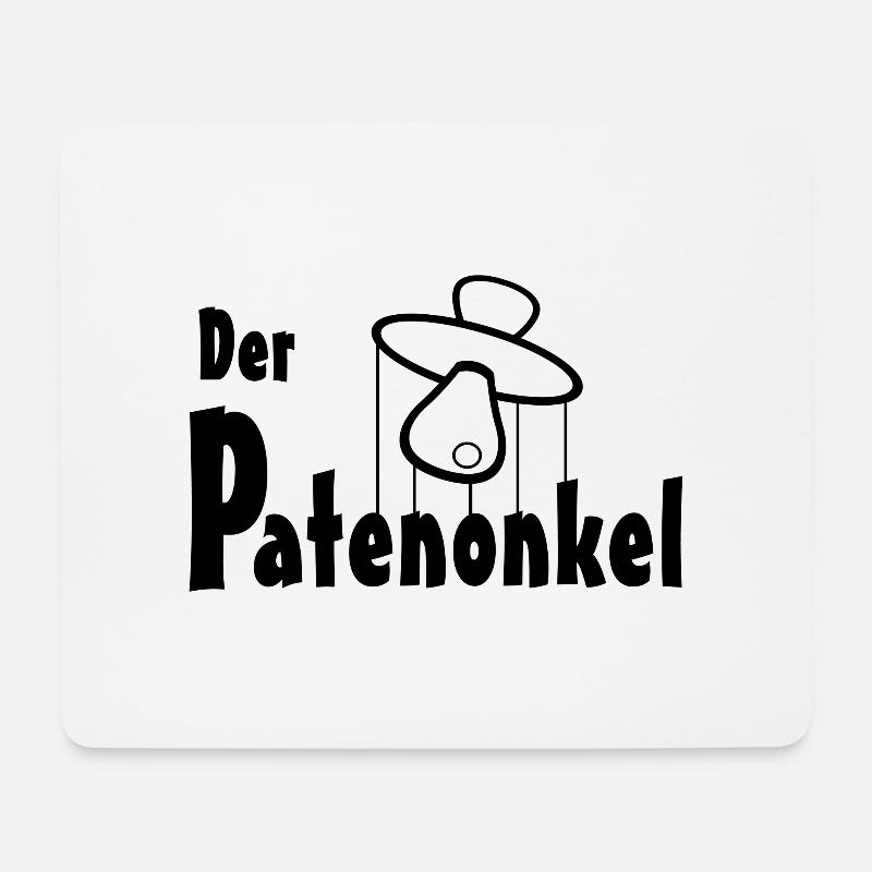 Der Patenonkel - Mousepad (Querformat) - Weiß