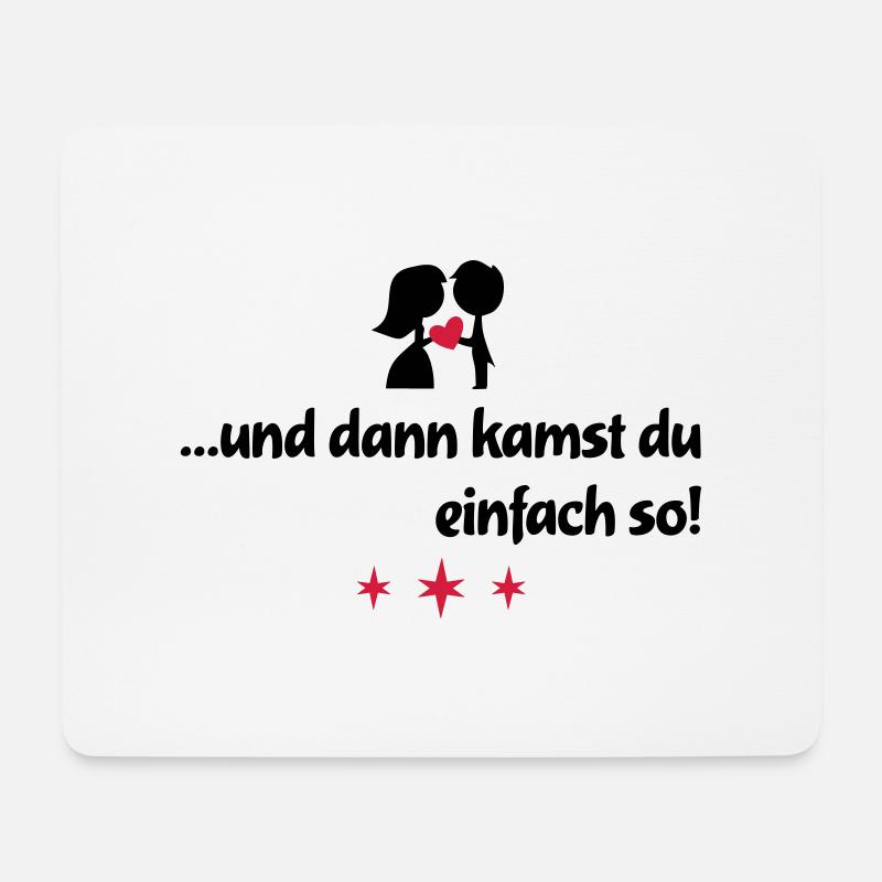 liebe - Mousepad (Querformat) - Weiß