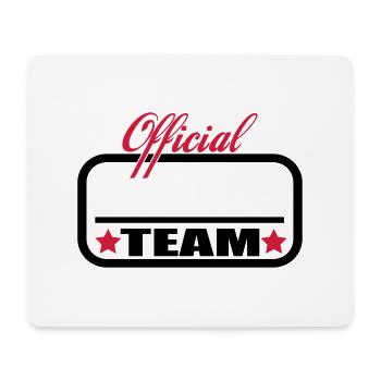 team rahmen - Mousepad (Querformat) - Weiß - Vorne