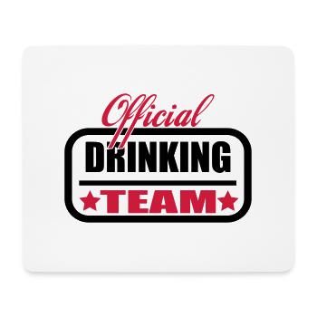 team drinking - Mousepad (Querformat) - Weiß - Vorne