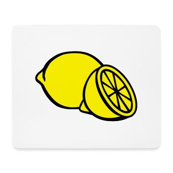 Zitrone - Mousepad (Querformat) - Weiß - Vorne