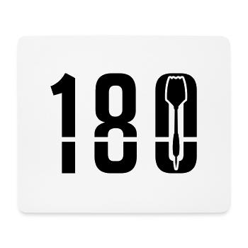 darts_180_ya1 - Mousepad (Querformat) - Weiß - Vorne