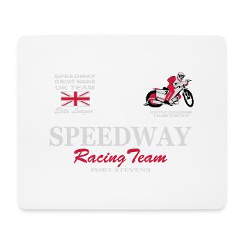 Speedway Poloshirt UK-Team - Mousepad (Querformat) - Weiß - Vorne
