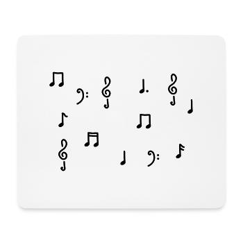 noten notenschlüssel violinschlüssel - Mousepad (Querformat) - Weiß - Vorne