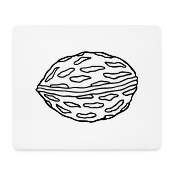 Walnuss - Mousepad (Querformat) - Weiß - Vorne