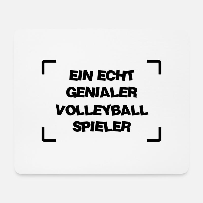 Volleyball / Volleyballspieler / Volleyballer - Mousepad (Querformat) - Weiß