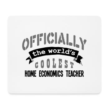 home economics teacher officially the wo - Mouse Pad (horizontal) - white - Front