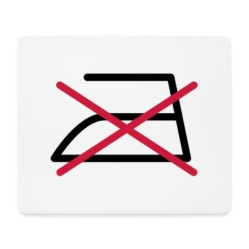 DO NOT IRON! - Mouse Pad (horizontal) - white - Front