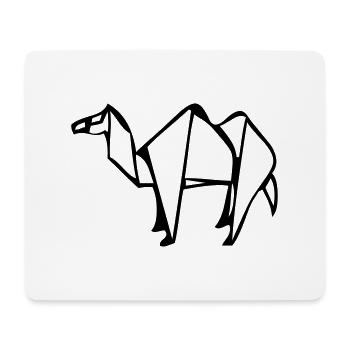 kamel_origami_01 - Tapis de souris (format paysage) - blanc - Devant