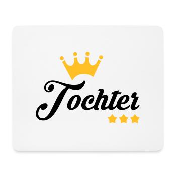 Fils / Fille / Petit-Fils / Petite-Fille - Tapis de souris (format paysage) - blanc - Devant