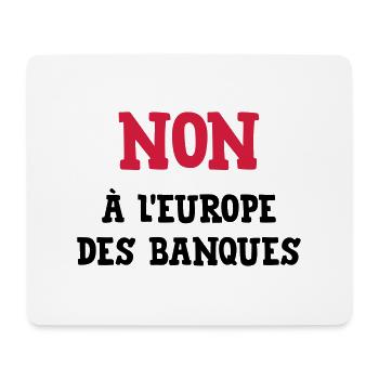 Syndicat Politique Banque Gauche Insoumis Peuple - Tapis de souris (format paysage) - blanc - Devant