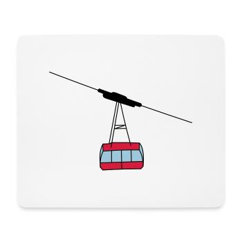 Gondel - Mousepad (Querformat) - Weiß - Vorne