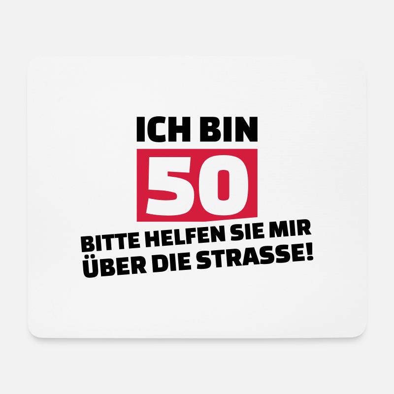 50. Geburtstag - Mousepad (Querformat) - Weiß