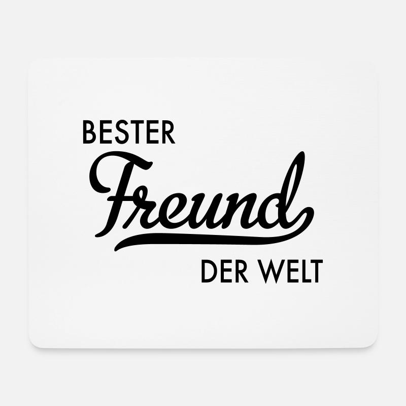 Bester Freund der Welt - Mousepad (Querformat) - Weiß