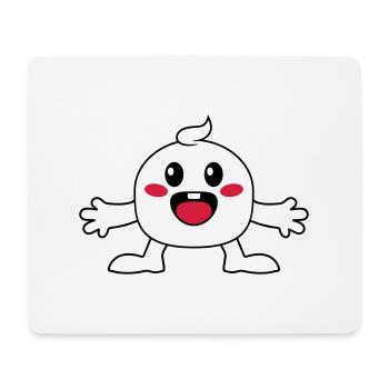 Kleines niedliches Maennchen - Mousepad (Querformat) - Weiß - Vorne