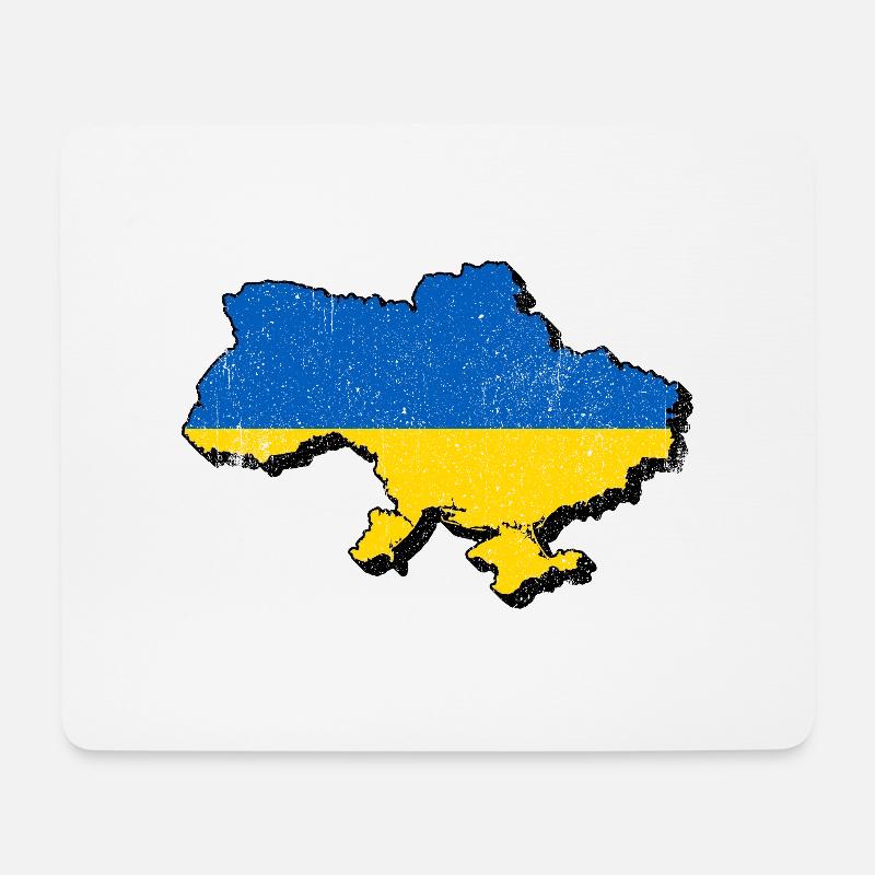Ukraine - Mousepad (Querformat) - Weiß