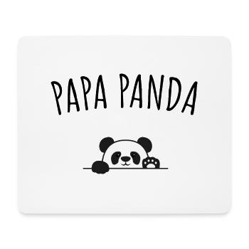 Papa panda, idée cadeau papa - Tapis de souris (format paysage) - blanc - Devant