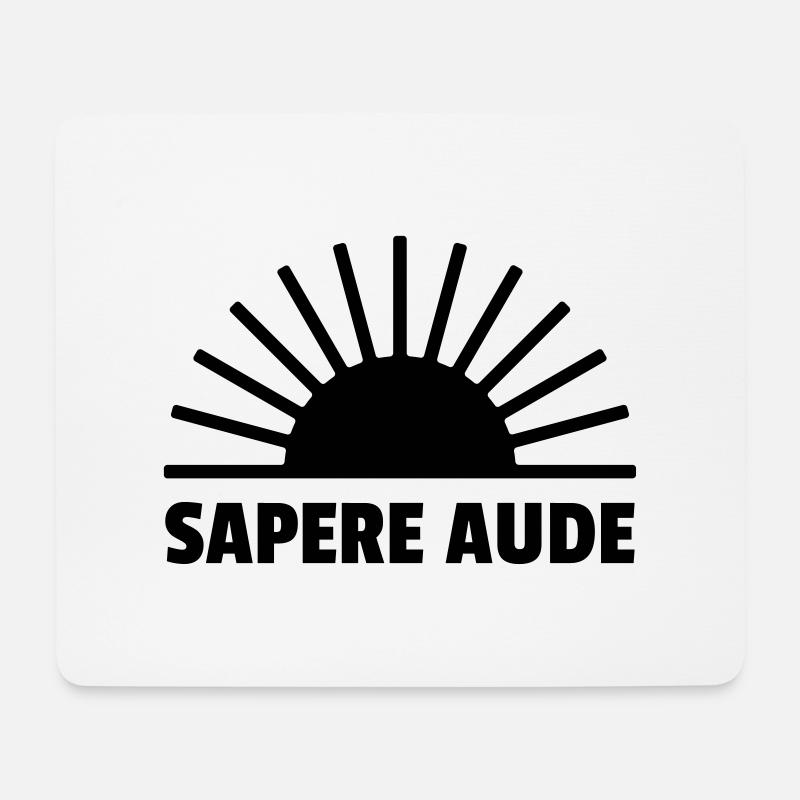 sapere aude - latein - Mousepad (Querformat) - Weiß