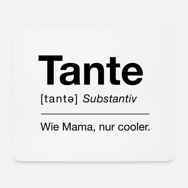 Tante - Mousepad (Querformat) - Weiß