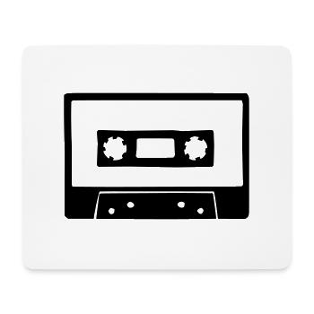 Kassette - Mousepad (Querformat) - Weiß - Vorne