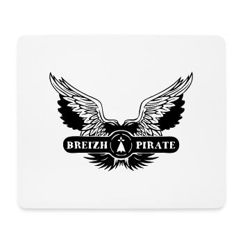 breizh pirate ermine wing - Mouse Pad (horizontal) - white - Front