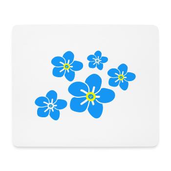 Vergiss mich nicht Blume2 - Mousepad (Querformat) - Weiß - Vorne