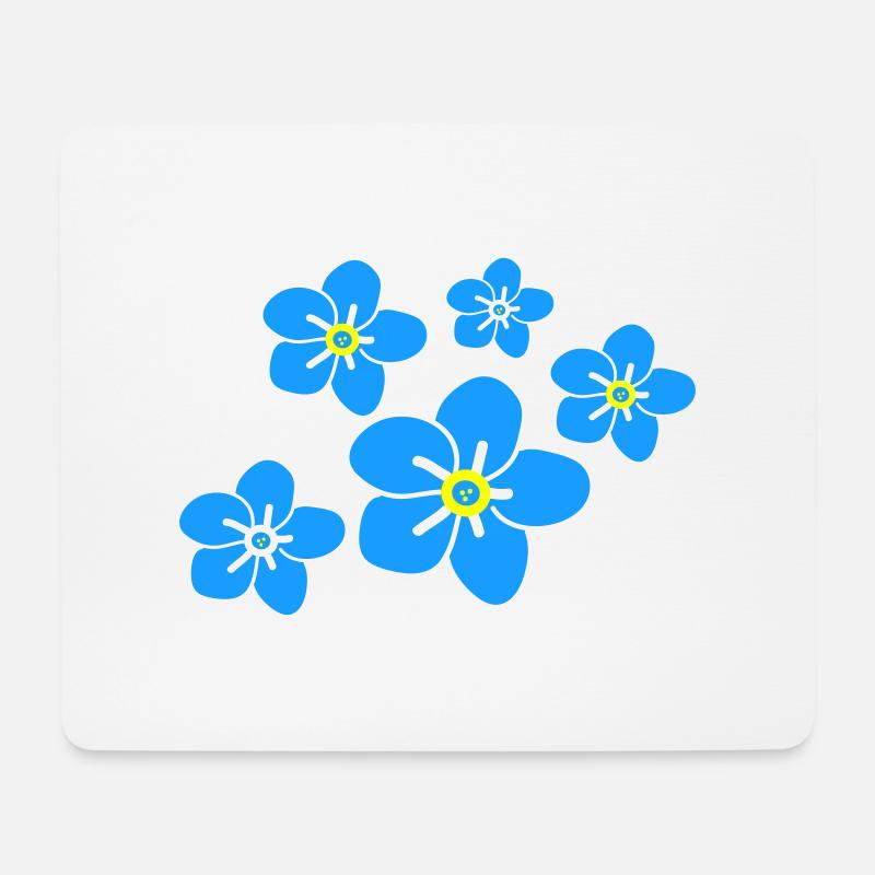 Forget me not flower2 - Mouse Pad (horizontal) - white