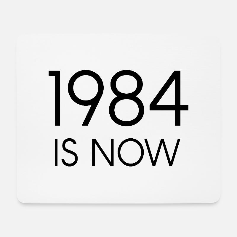 1984 ist jetzt - Mousepad (Querformat) - Weiß