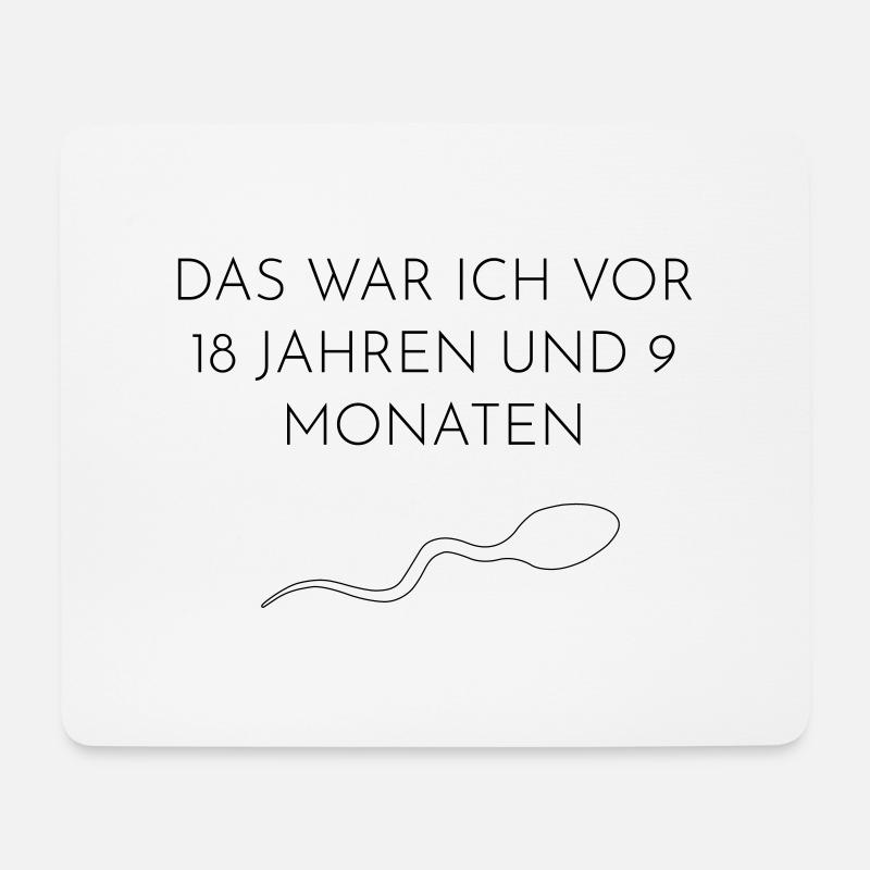 Sperma Geburtstag - Mousepad (Querformat) - Weiß