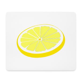 lemon slice - Mouse Pad (horizontal) - white - Front