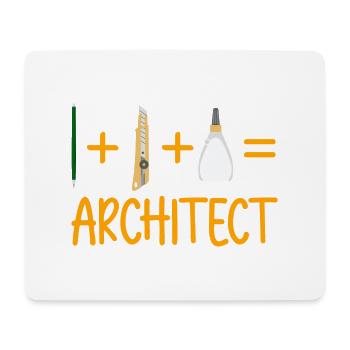 Architecte - Tapis de souris (format paysage) - blanc - Devant