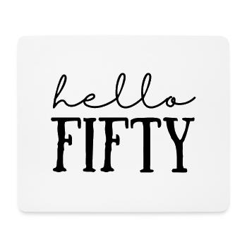 50th birthday - Mouse Pad (horizontal) - white - Front