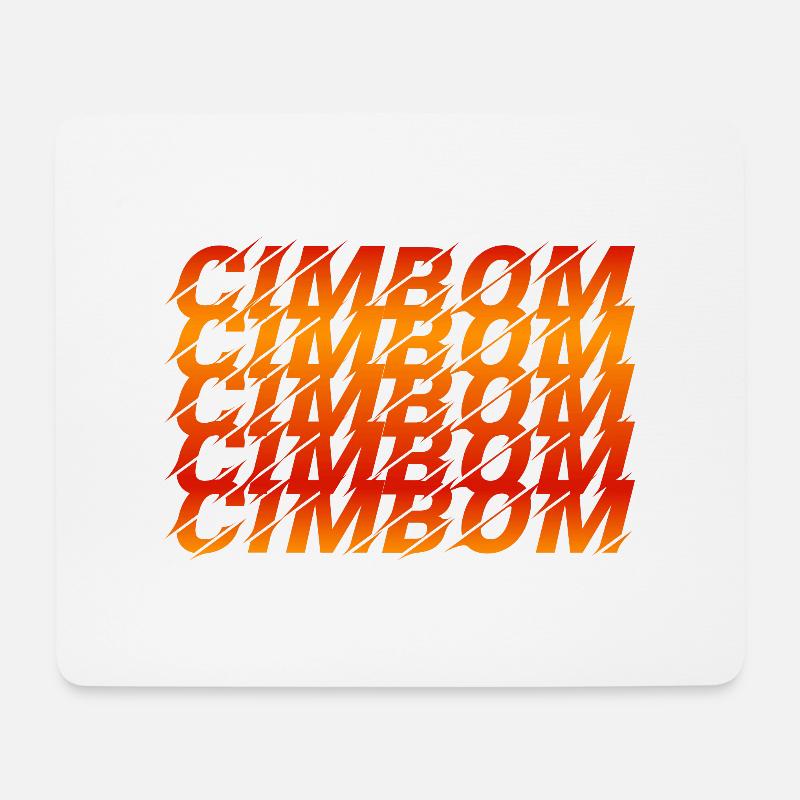 Cimbom - Mousepad (Querformat) - Weiß