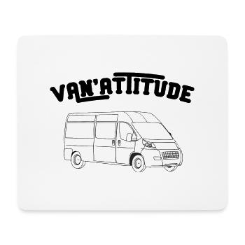 Van attitude cadeau humour van camping car - Tapis de souris (format paysage) - blanc - Devant