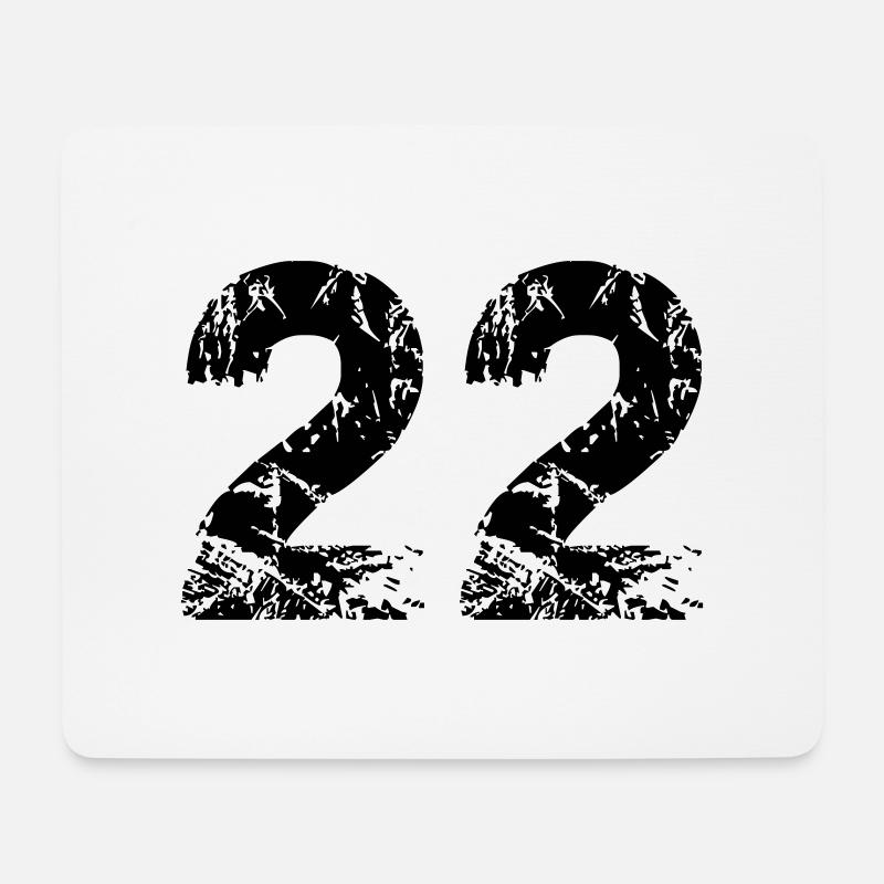 22 - Mousepad (Querformat) - Weiß